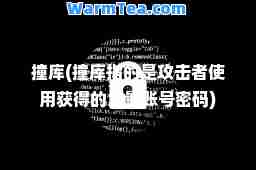 撞库(撞库指的是攻击者使用获得的大量账号密码)