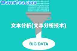 文本分析(文本分析技术)