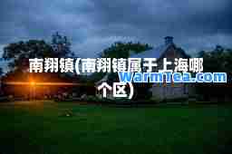 南翔镇(南翔镇属于上海哪个区)