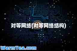 对等网络(对等网络结构)