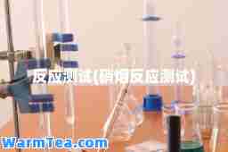 反应测试(硝烟反应测试)