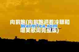 向前跑(向前跑迎着冷眼和嘲笑歌词完整版)