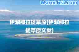 伊犁那拉提草原(伊犁那拉提草原文案)