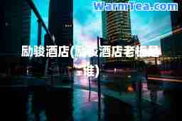励骏酒店(励骏酒店老板是谁)