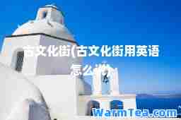 古文化街(古文化街用英语怎么说)