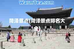 菏泽景点(菏泽景点排名大全)