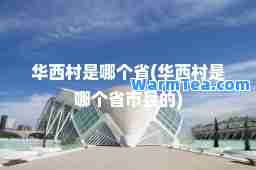 华西村是哪个省(华西村是哪个省市县的)