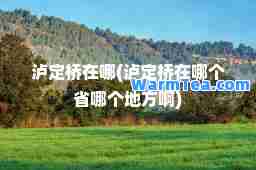 泸定桥在哪(泸定桥在哪个省哪个地方啊)