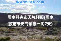 图木舒克市天气预报(图木舒克市天气预报一周7天)