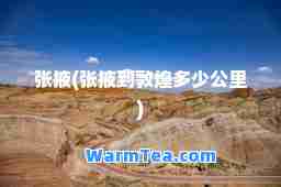 张掖(张掖到敦煌多少公里)