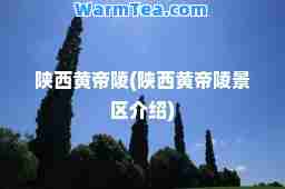 陕西黄帝陵(陕西黄帝陵景区介绍)
