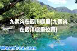 九寨沟在四川哪里(九寨沟在四川哪里位置)
