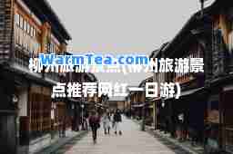 柳州旅游景点(柳州旅游景点网红一日游)
