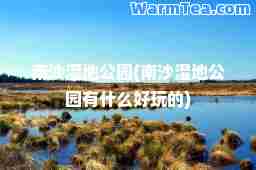 南沙湿地公园(南沙湿地公园有什么好玩的)