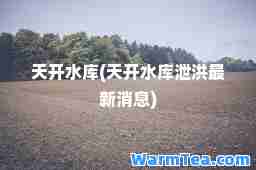 天开水库(天开水库泄洪消息)