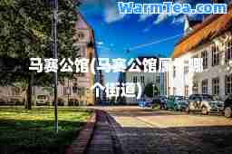 马赛公馆(马赛公馆属于哪个街道)