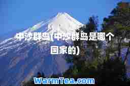 中沙群岛(中沙群岛是哪个国家的)