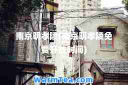 南京明孝陵(南京明孝陵免费开放时间)