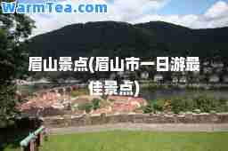 眉山景点(眉山市一日游景点)