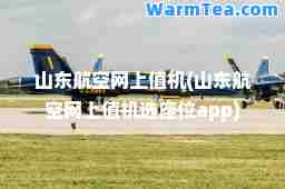 山东航空网上值机(山东航空网上值机选座位app)