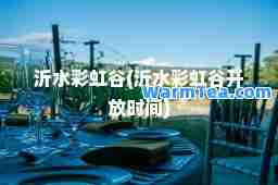 沂水彩虹谷(沂水彩虹谷开放时间)