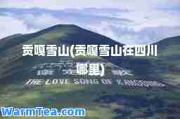 贡嘎雪山(贡嘎雪山在四川哪里)