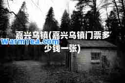 嘉兴乌镇(嘉兴乌镇门票多少钱一张)