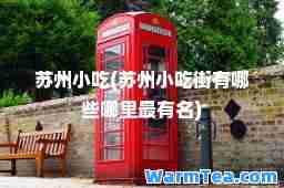 苏州小吃(苏州小吃街有哪些哪里最有名)