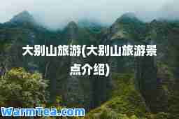 大别山旅游(大别山旅游景点介绍)