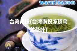 台湾南投(台湾南投冻顶乌龙茶叶)
