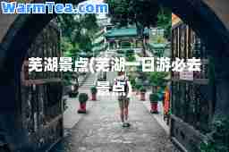 芜湖景点(芜湖一日游必去景点)