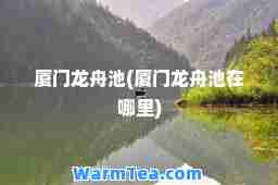 厦门龙舟池(厦门龙舟池在哪里)