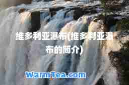 维多利亚瀑布(维多利亚瀑布的简介)