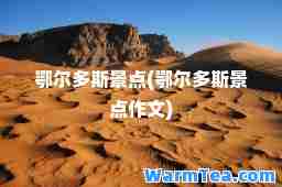 鄂尔多斯景点(鄂尔多斯景点作文)