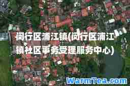 闵行区浦江镇(闵行区浦江镇社区事务受理服务中心)