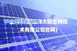 上海太阳(上海太阳生物技术有限公司官网)
