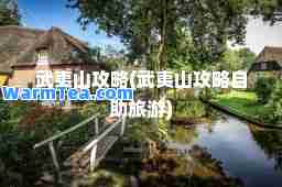 武夷山攻略(武夷山攻略自助旅游)