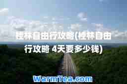 桂林自由行攻略(桂林自由行攻略 4天要多少钱)