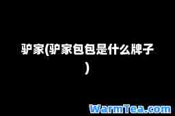 驴家(驴家包包是什么牌子)