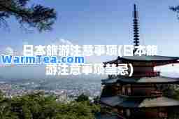 日本旅游注意事项(日本旅游注意事项禁忌)