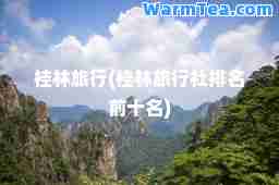 桂林旅行(桂林旅行社排名前十名)