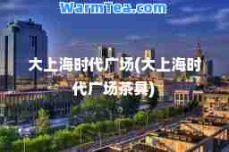 大上海时代广场(大上海时代广场茶具)