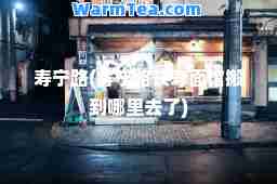 寿宁路(寿宁路长寿面馆搬到哪里去了)
