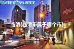 临清(临清市属于哪个市)