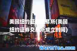 美国纽约证券交易所(美国纽约证券交易所成立时间)