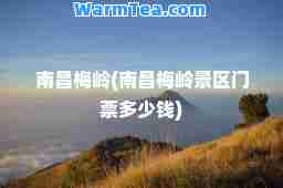 南昌梅岭(南昌梅岭景区门票多少钱)