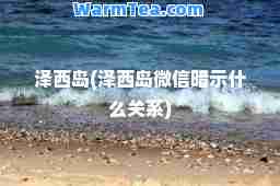 泽西岛(泽西岛微信暗示什么关系)