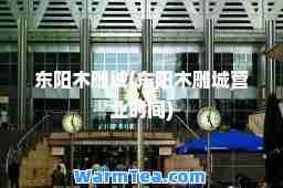 东阳木雕城(东阳木雕城营业时间)