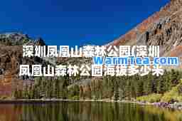 深圳凤凰山森林公园(深圳凤凰山森林公园海拔多少米)