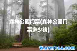 森林公园门票(森林公园门票多少钱)